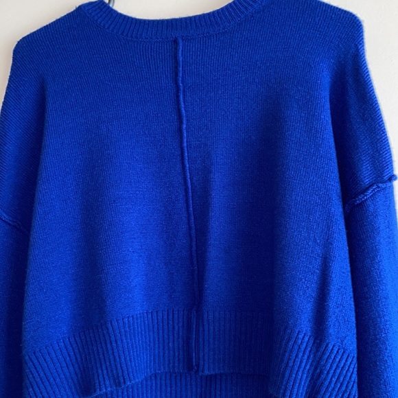 Forever 21 Blue Crewneck Sweater Size Medium - Picture 5 of 5
